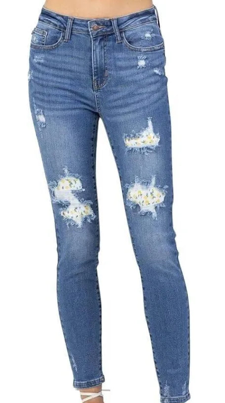 Judy Blue Lemon Patch Jeans