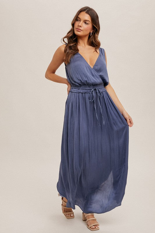 Ocean Satin Maxi