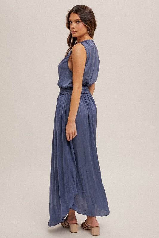 Ocean Satin Maxi